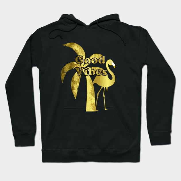 Tropical Good Vibes - Good Vibes Quotes Hoodie by SartorisArt1